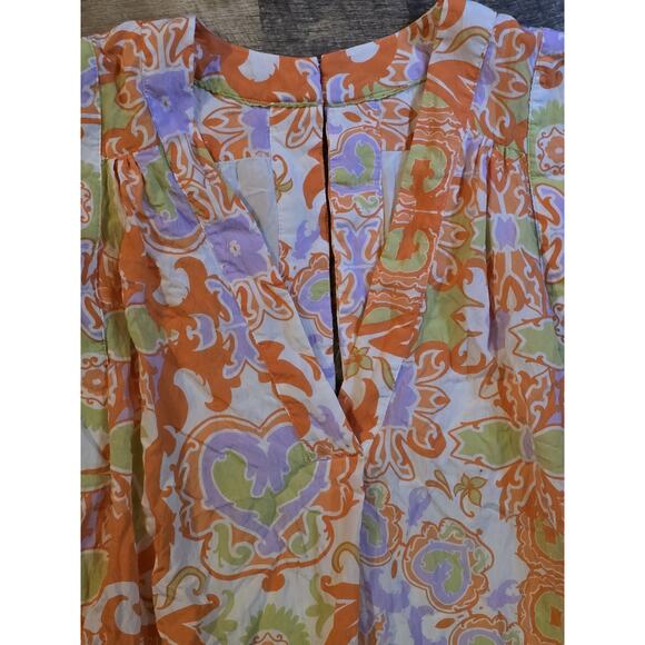 Anthropplogie Maeve Maxi Tunic Dress Size XS Vibrant Comfy Oversized Midi Pocket - Picture 7 of 13